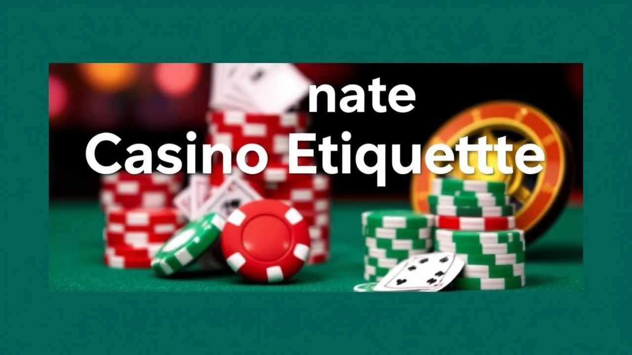 The Ultimate Casino Etiquette Guide for Beginners: What You Should Know