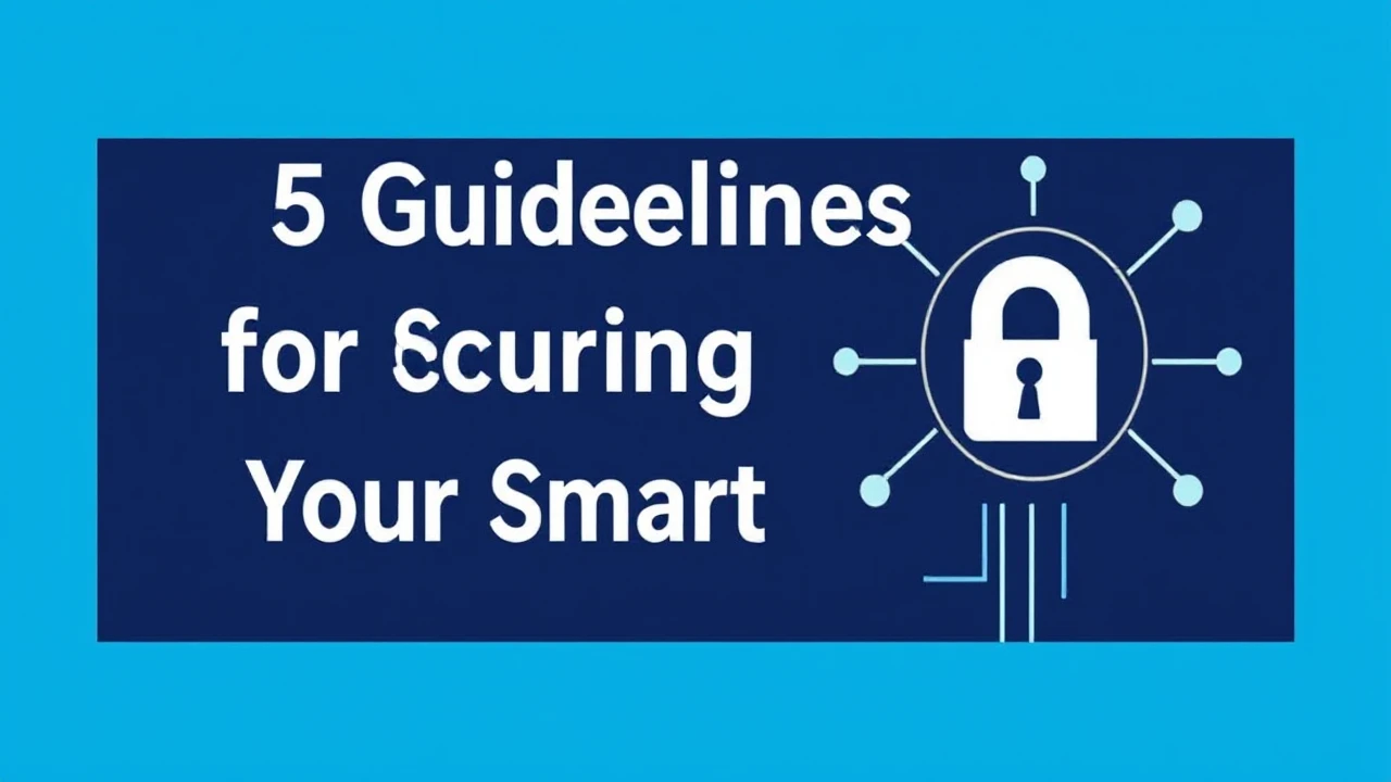 Essential 5 Guidelines for Securing Your Smart Devices