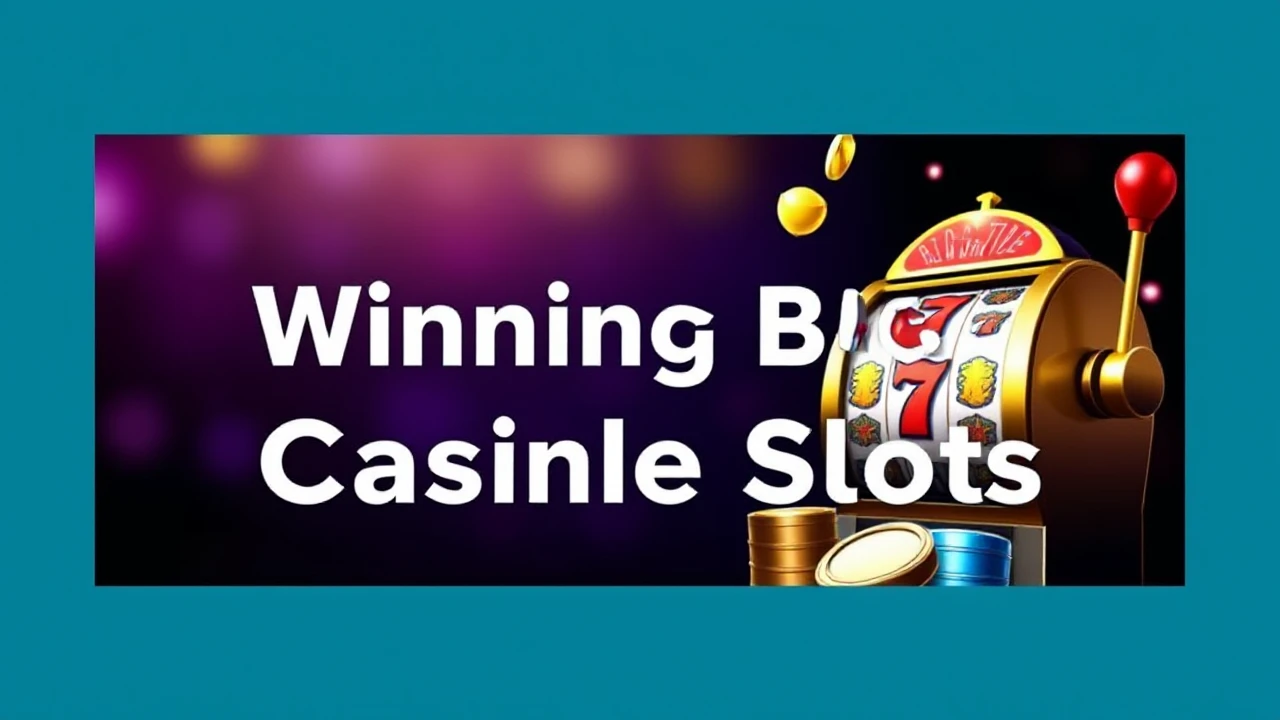 Expert Advice for Winning Big at Casino Slots