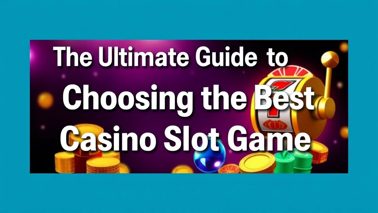 The Ultimate Guide to Choosing the Best Casino Slot Game