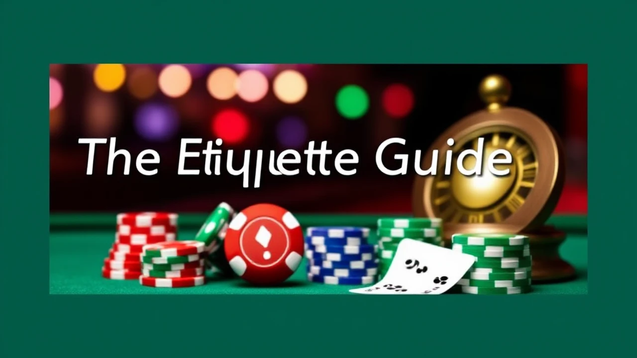 The Etiquette Guide for Gamblers: Understanding Proper Etiquette at Casinos