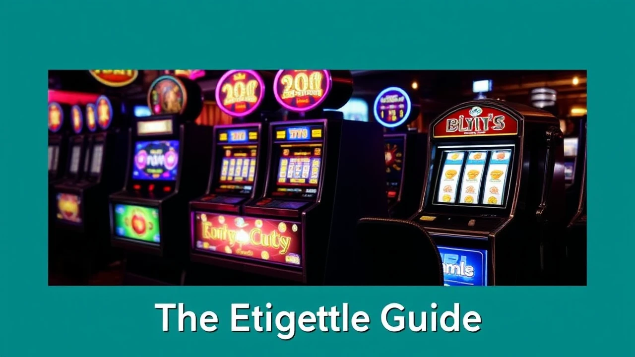 The Etiquette Guide for Playing Slot Machines in Casinos