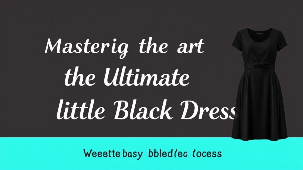 Mastering the Art of Selecting the Ultimate Little Black Dress