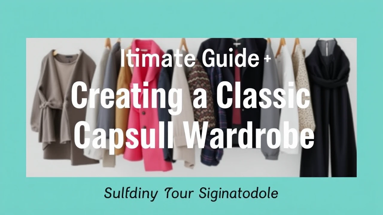 The Ultimate Guide to Creating a Classic Capsule Wardrobe