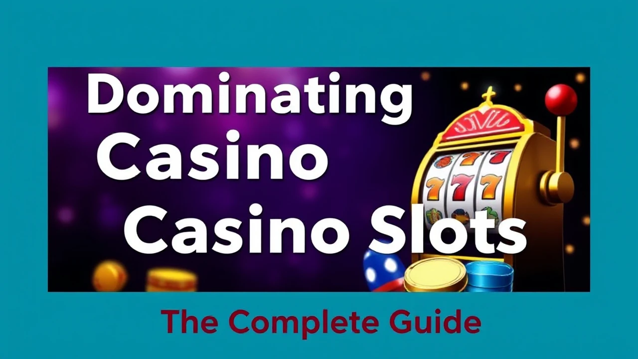 Dominating Casino Slots: The Complete Guide