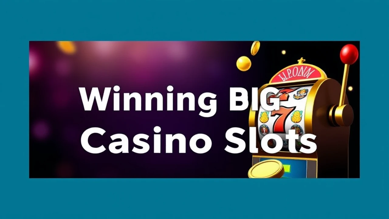 Expert Advice for Winning Big at Casino Slots