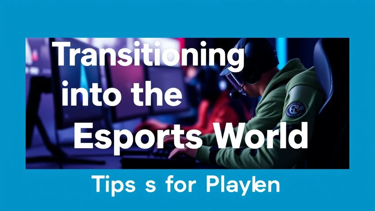 Transitioning into the Esports World: Tips for Players