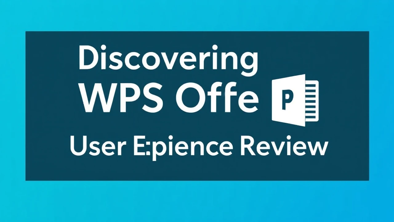 Discovering WPS Office: An All-Inclusive User Experience Review