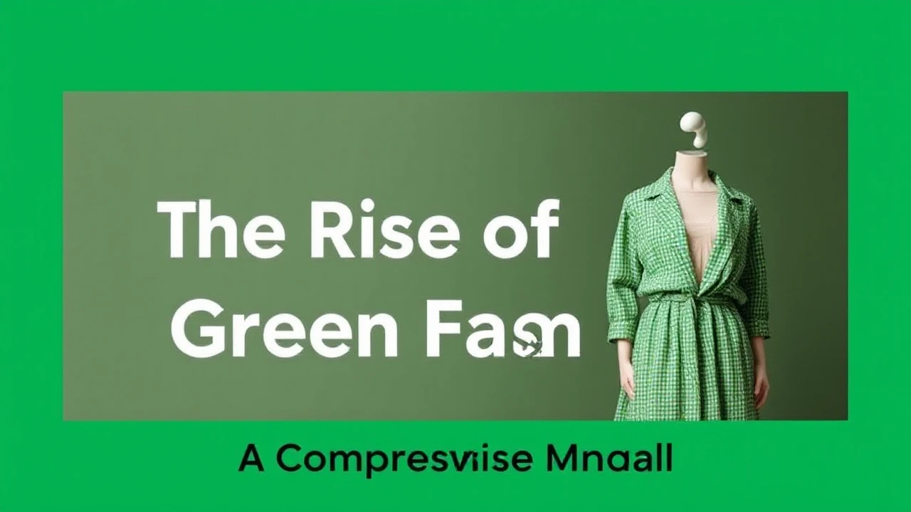 The Rise of Green Fashion: A Comprehensive Manual