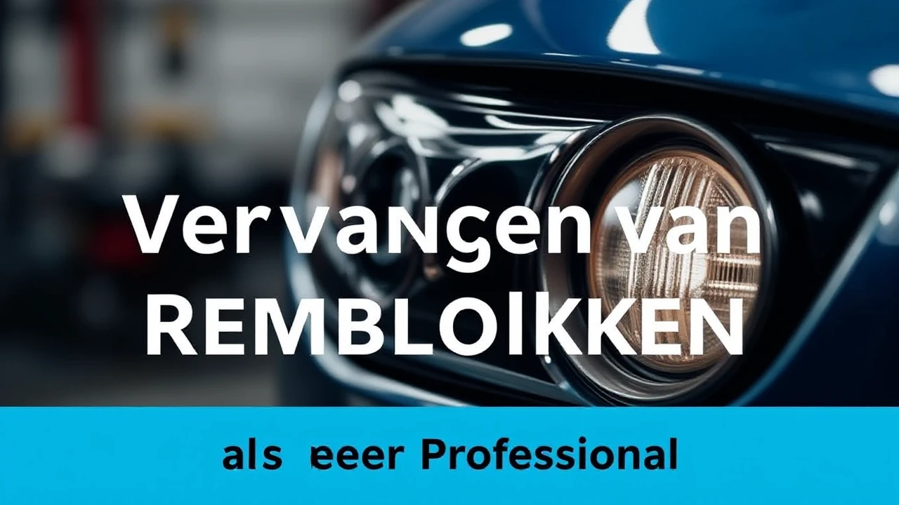 Handige Tips voor het Vervangen van Remblokken als een Professional