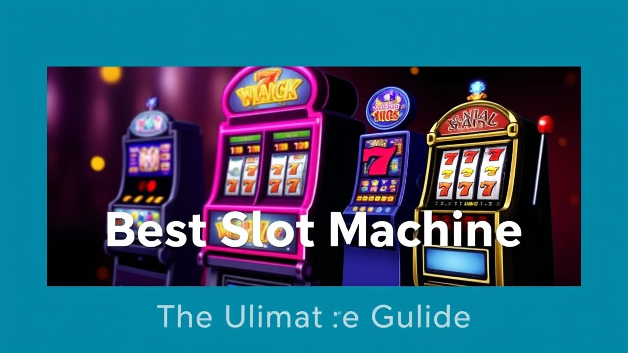 The Ultimate Guide for Picking the Best Slot Machine