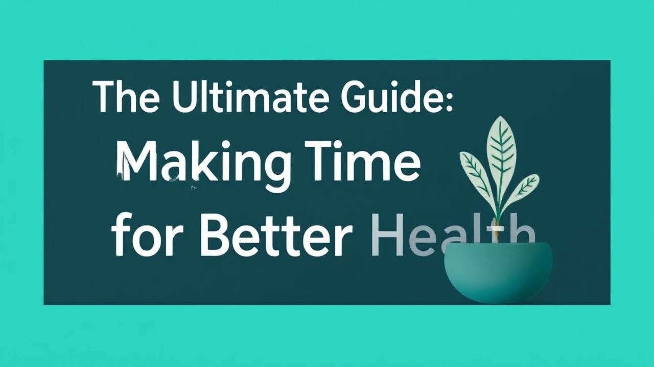 The Ultimate Guide Making Time for Self-Care for Better Health