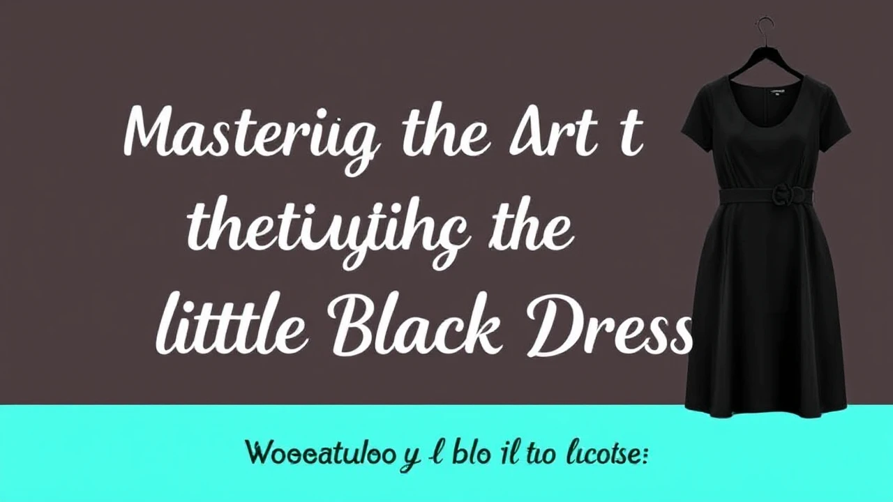 Mastering the Art of Selecting the Ultimate Little Black Dress