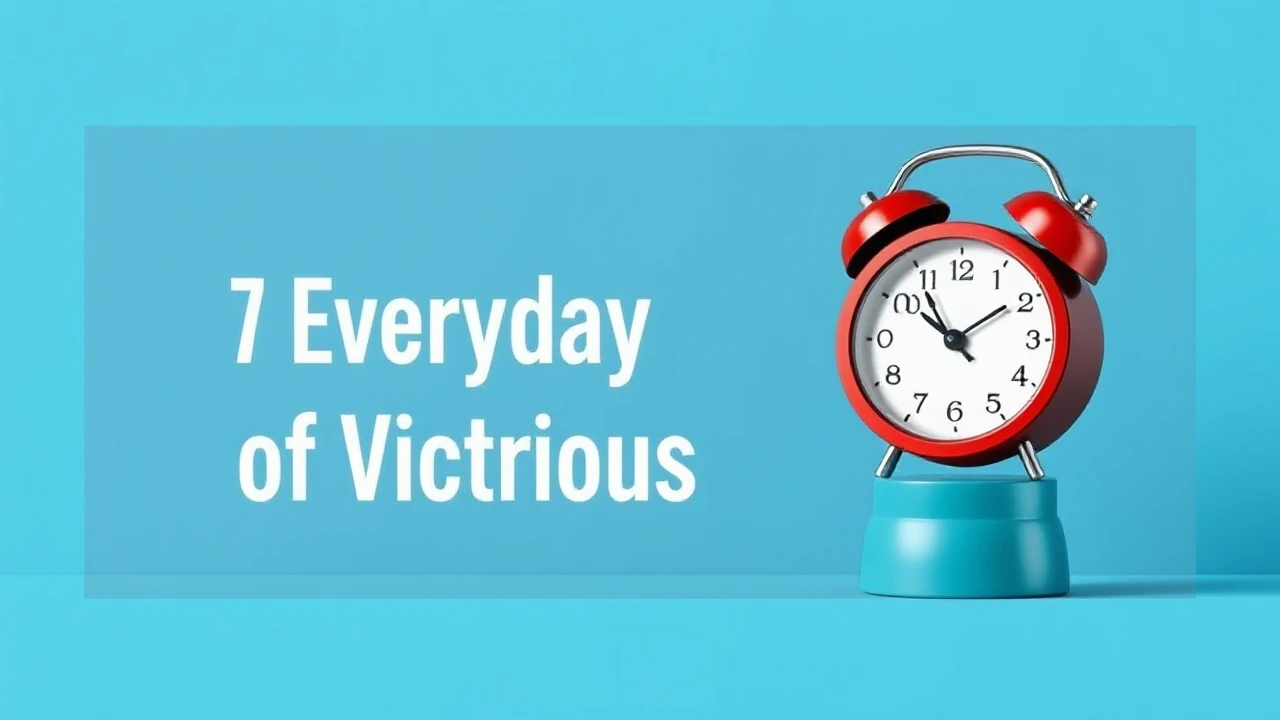 Enhancing Productivity: 7 Everyday Habits of Victorious People