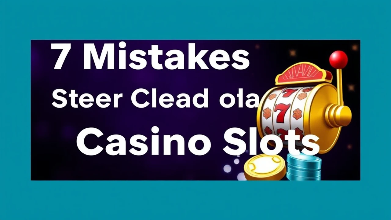 7 Mistakes to Steer Clear of When Playing Casino Slots
