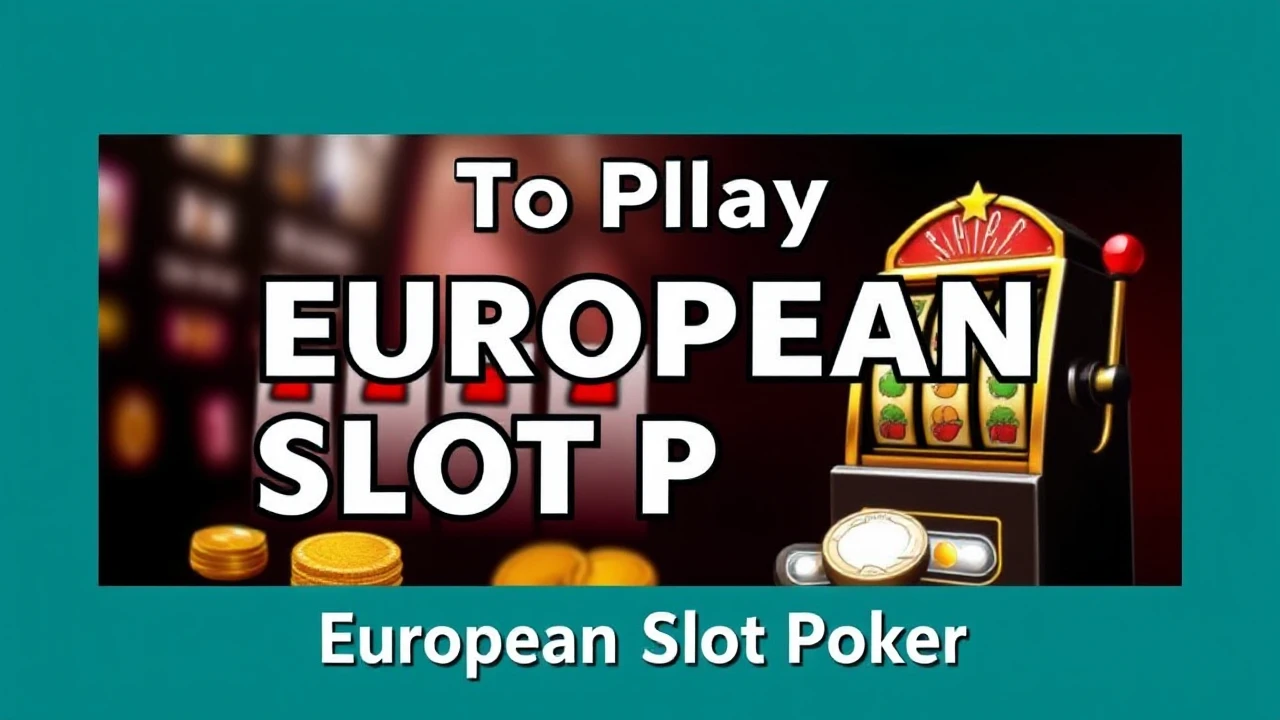 How To Play European Slot Poker