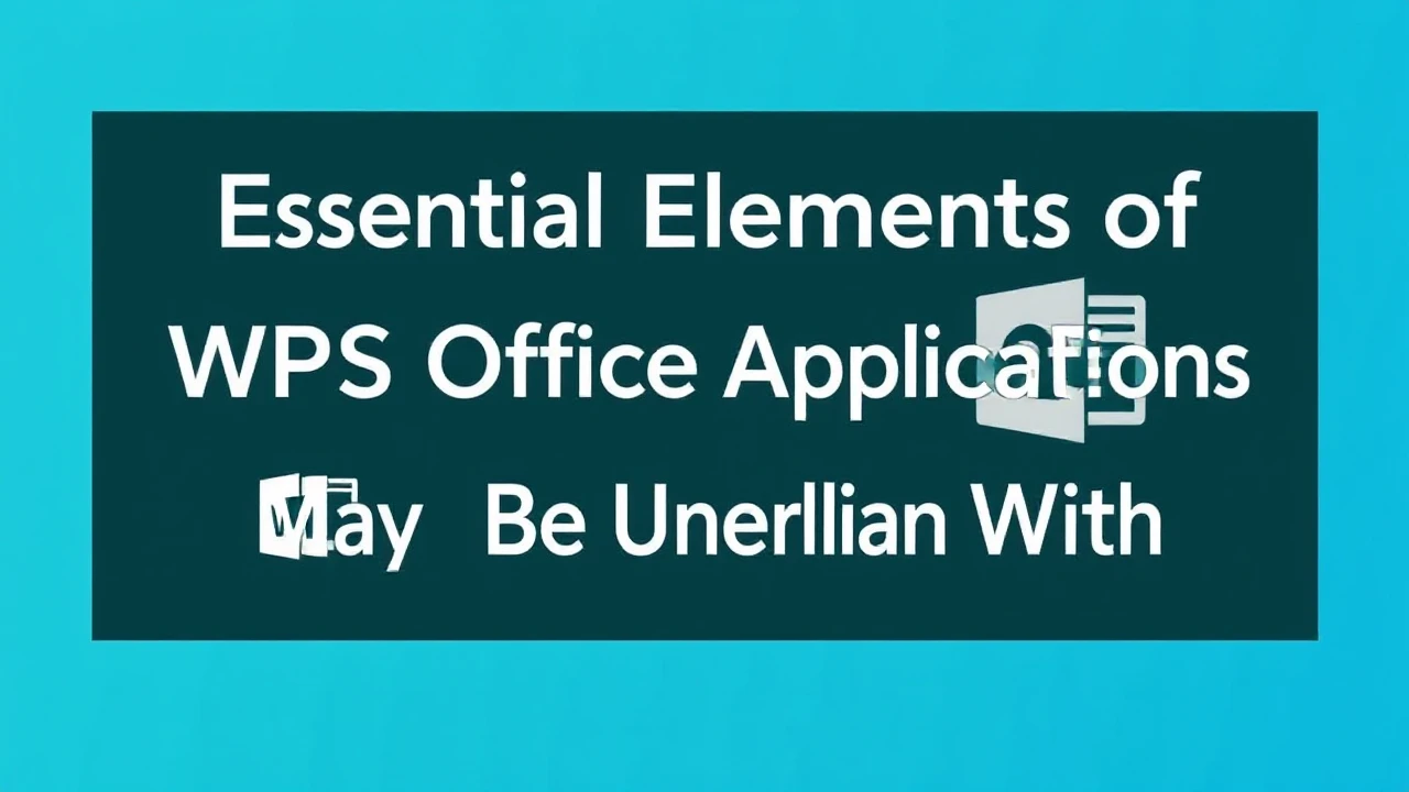 Essential Elements of WPS Office Applications You May Be Unfamiliar With