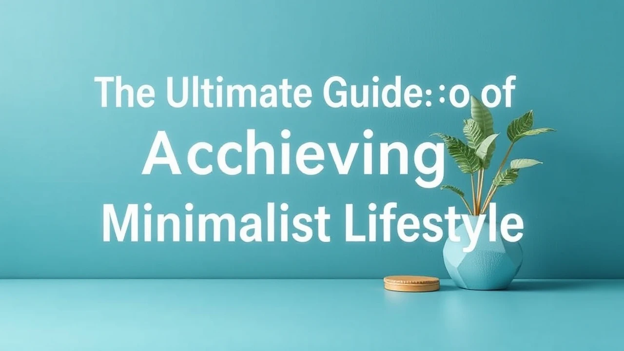 The Ultimate Guide of Achieving a Minimalist Lifestyle