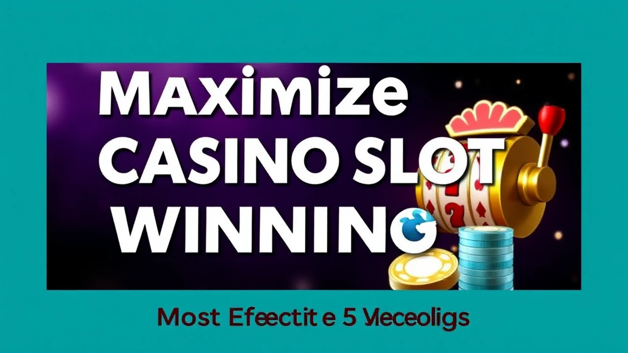 Maximize Your Casino Slot Winnings: Most Effective 5 Strategies