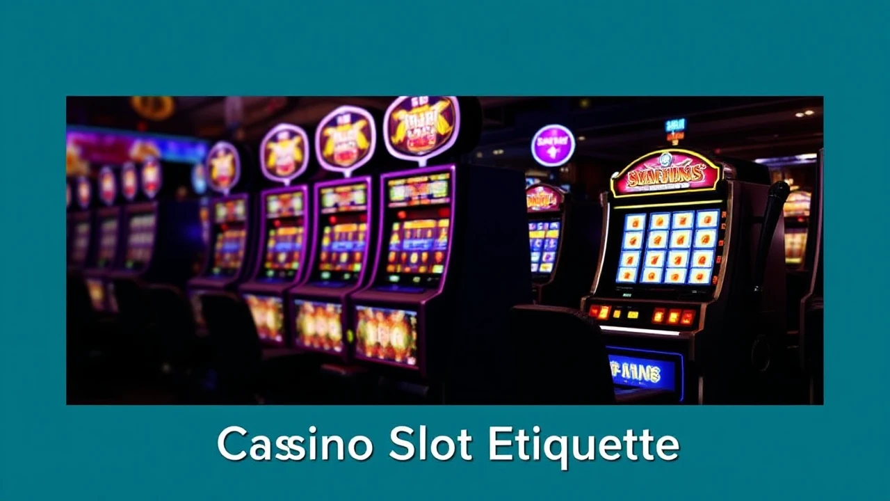 Casino Slot Etiquette: Dos and Don'ts