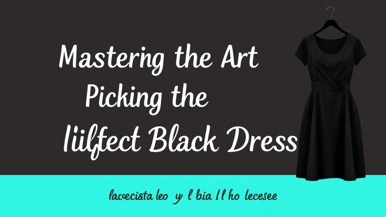Mastering the Art of Picking the Perfect Little Black Dress
