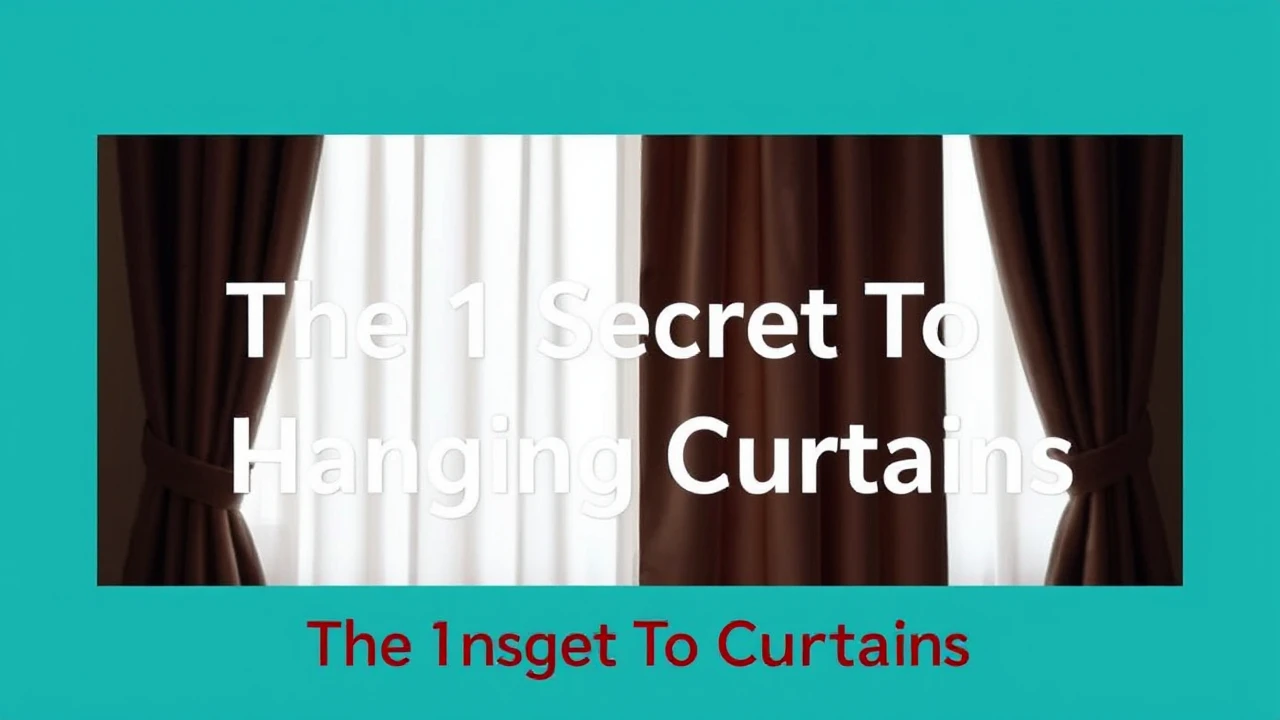 The 1 Secret To Hanging Curtains