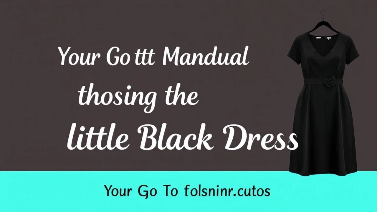 Your Go-To Manual of Choosing the Ultimate Little Black Dress