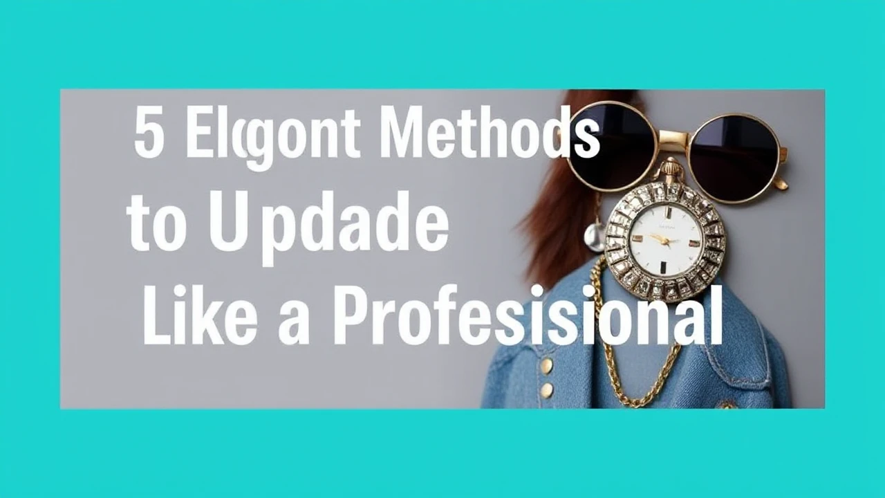 5 Elegant Methods to Upgrade Your Outfit Like a Professional