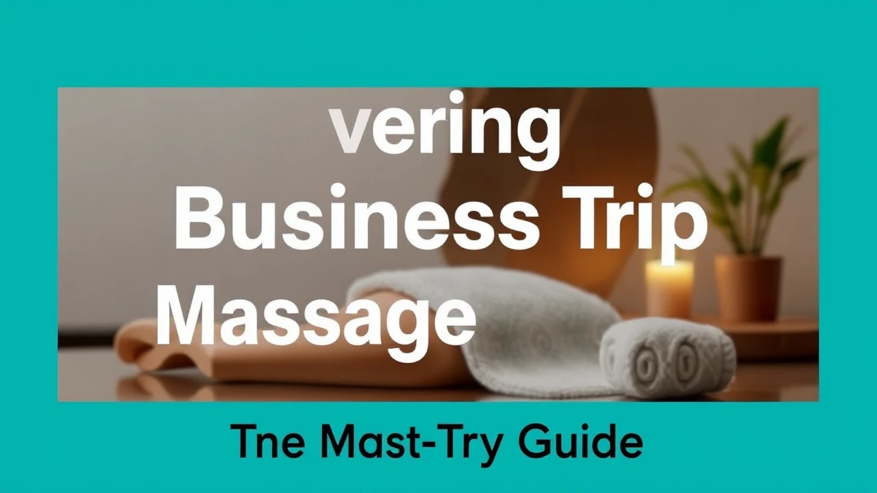 Discovering Trendy Business Trip Massage Options: The Must-Try Guide