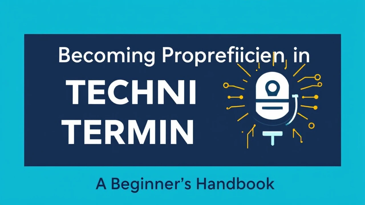 Becoming Proficient in Technical Terminology: A Beginner's Handbook