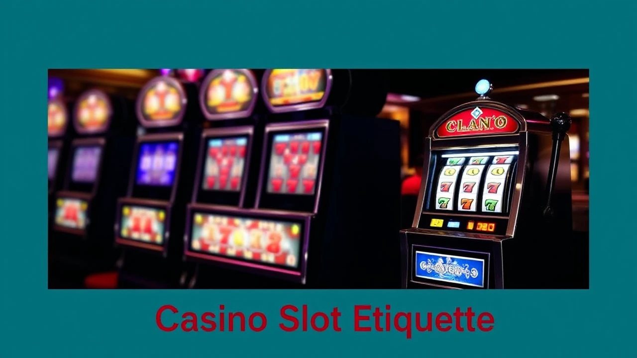 Mastering the Art of Casino Slot Etiquette