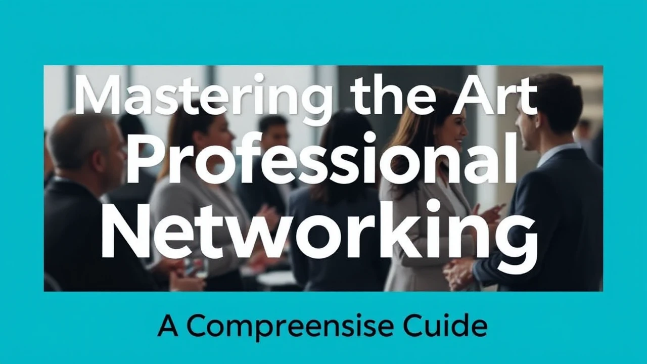 Mastering the Art of Professional Networking: A Comprehensive Guide