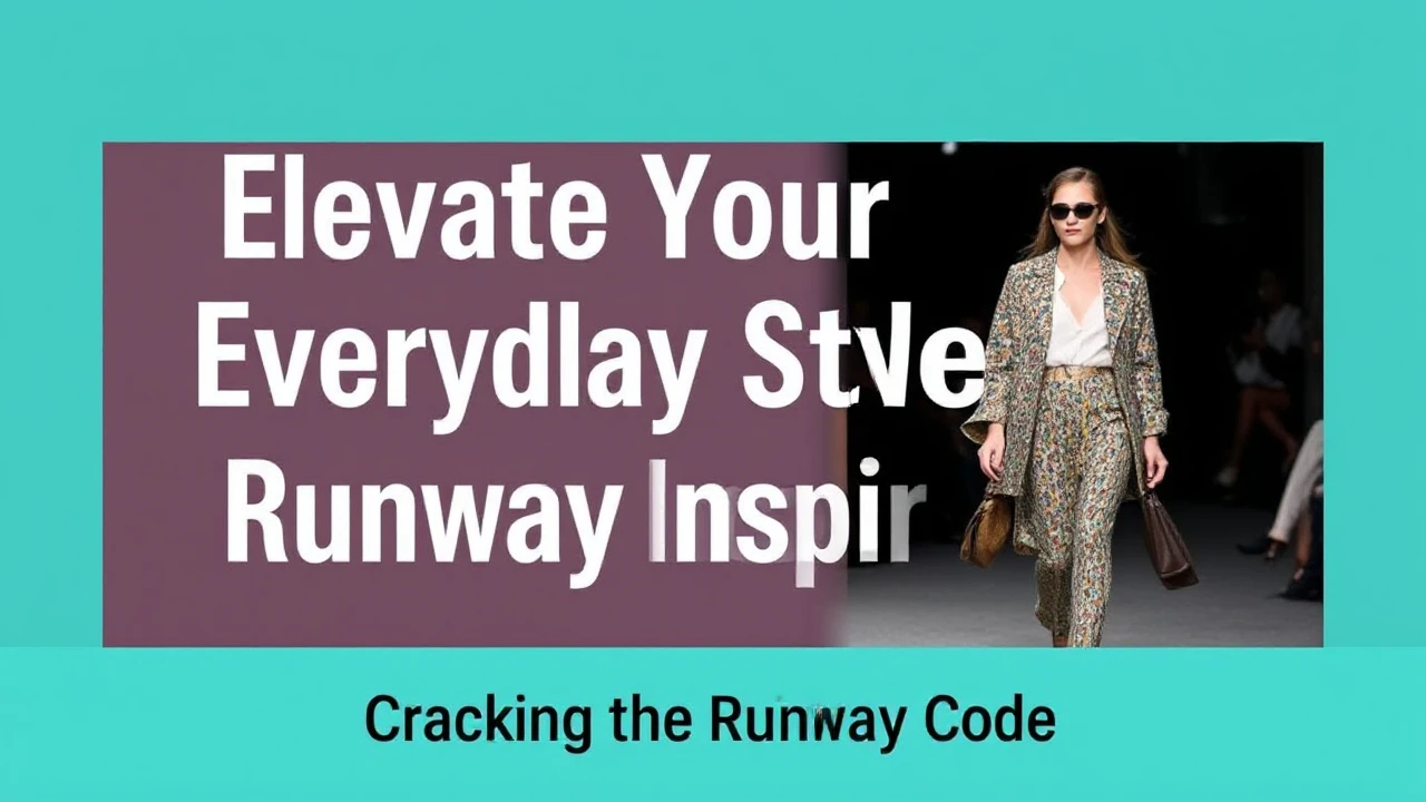 Elevate Your Everyday Style with Runway Inspiration