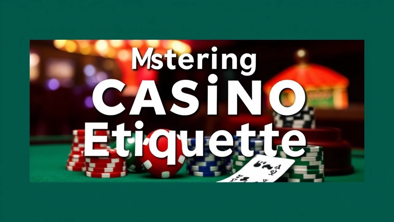 Mastering Casino Etiquette