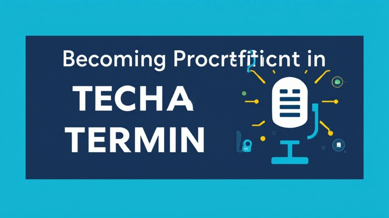 Becoming Proficient in Technical Terminology: A Beginner's Handbook