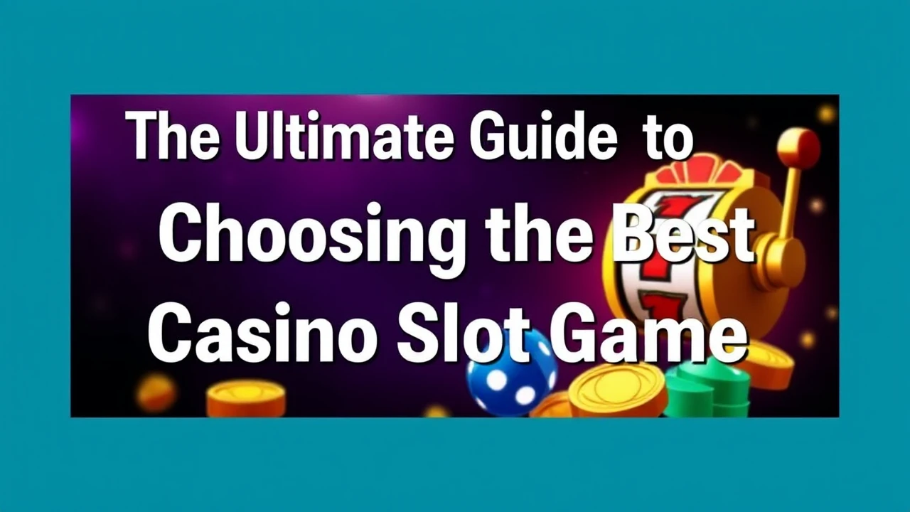 The Ultimate Guide to Choosing the Best Casino Slot Game