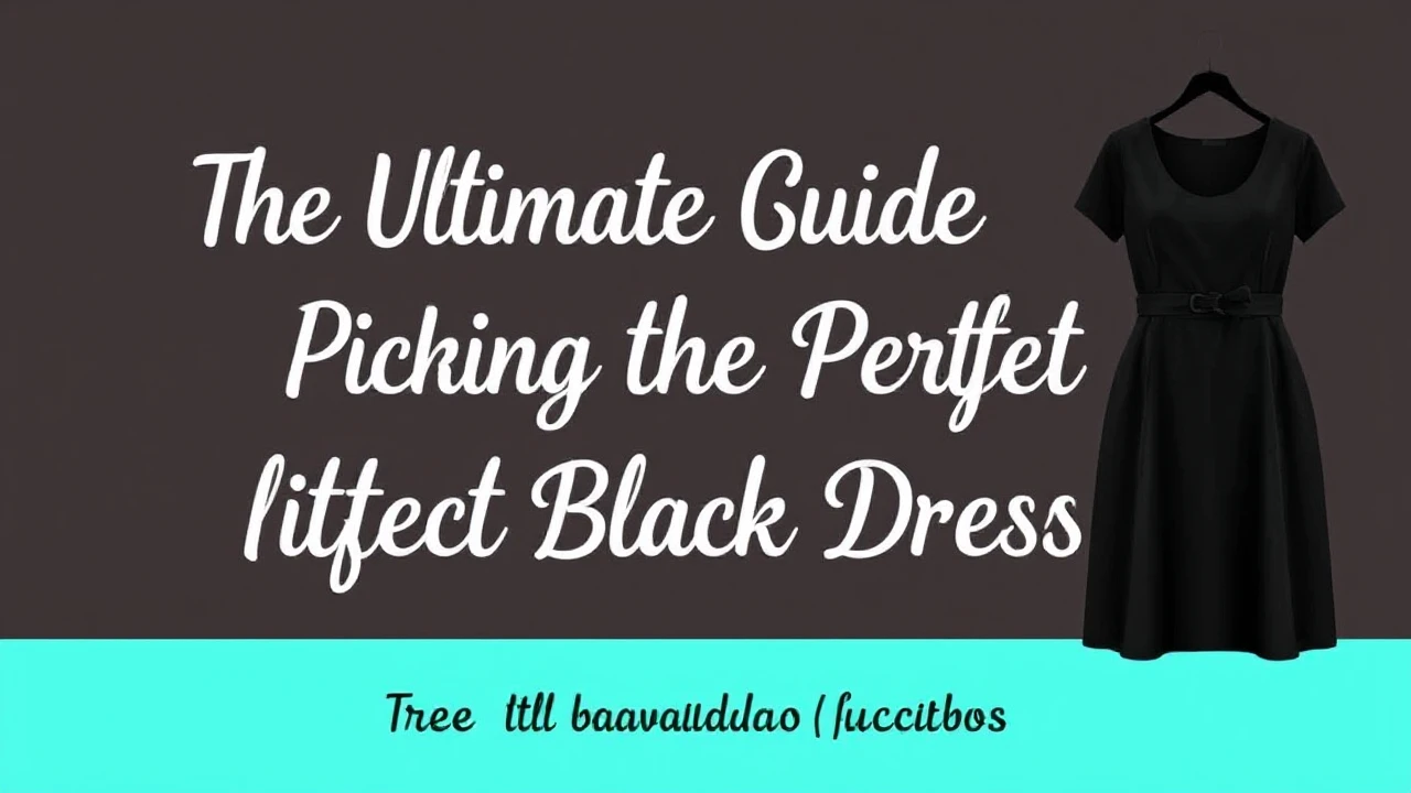 The Ultimate Guide of Picking the Perfect Little Black Dress