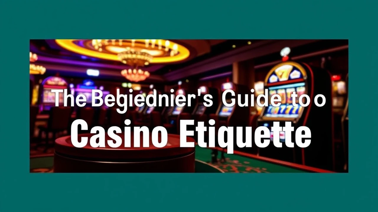The Beginner's Guide to Casino Etiquette: Dos and Don'ts for Newcomers