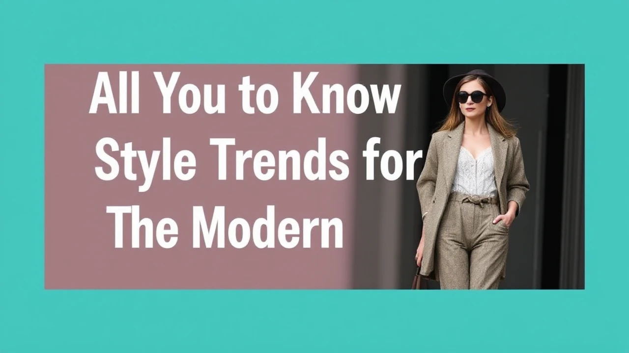 All You Need to Know to Style Trends for the Modern Woman