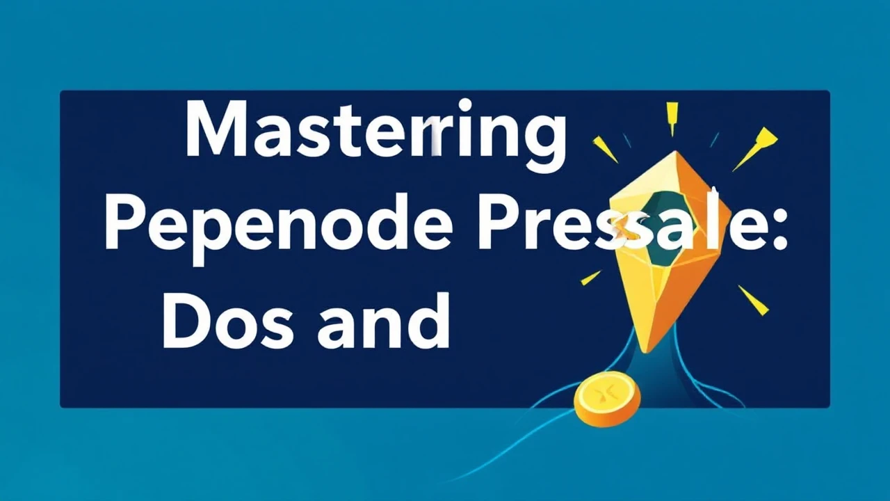 Mastering Pepenode Presale: Dos and Don'ts