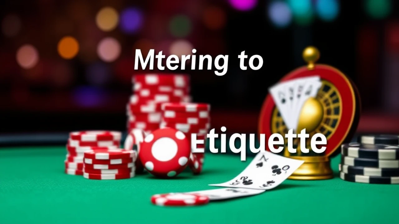 Mastering to Casino Etiquette