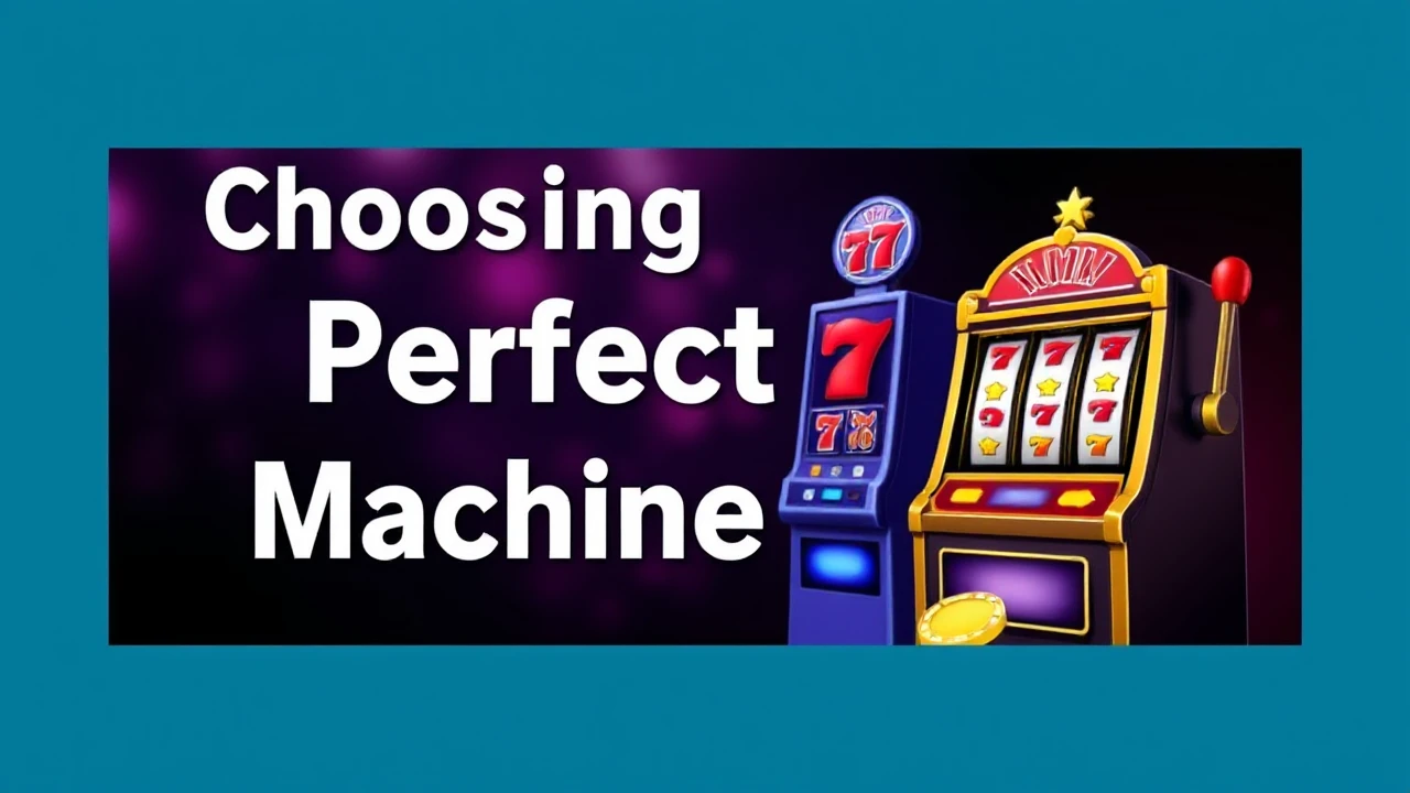 Choosing the Perfect Slot Machine for You