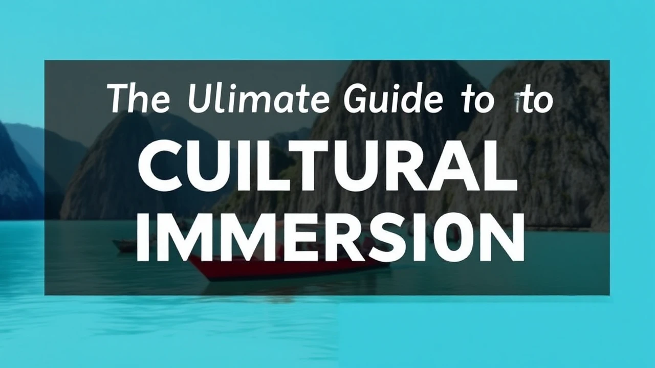 The Ultimate Guide to Cultural Immersion: Embracing Local Traditions While Traveling