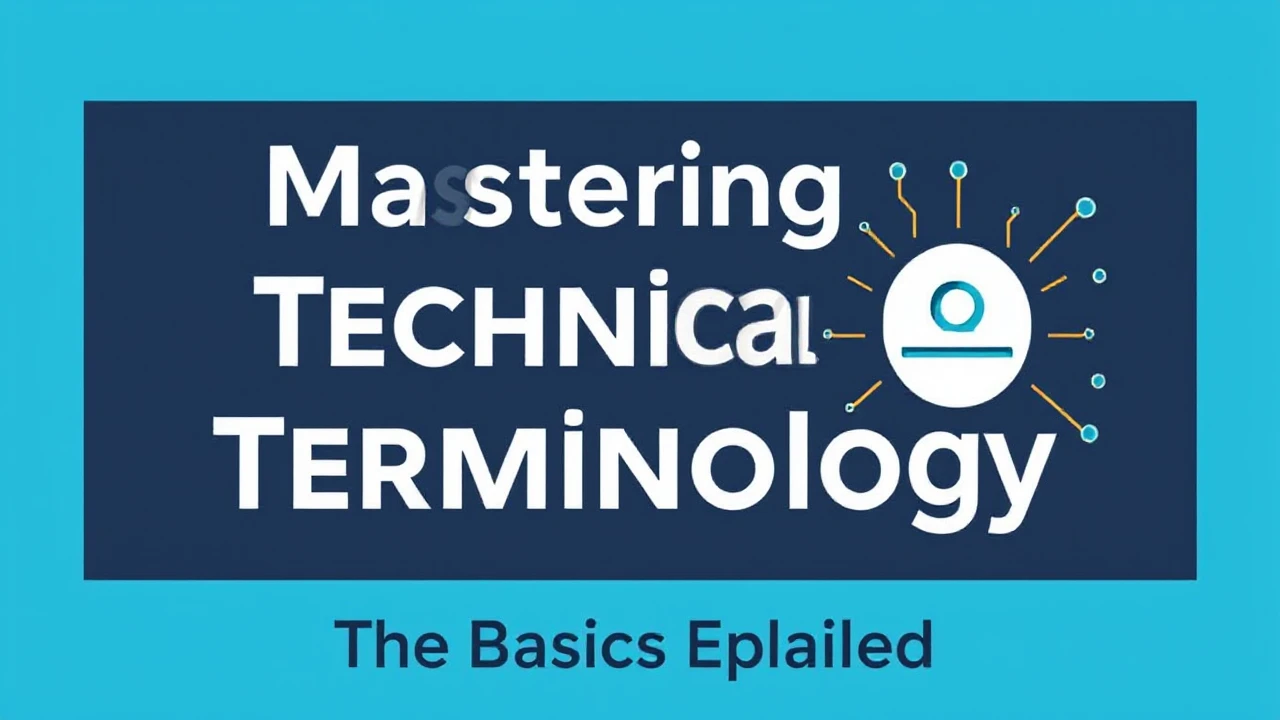 Mastering Technical Terminology: The Basics Explained