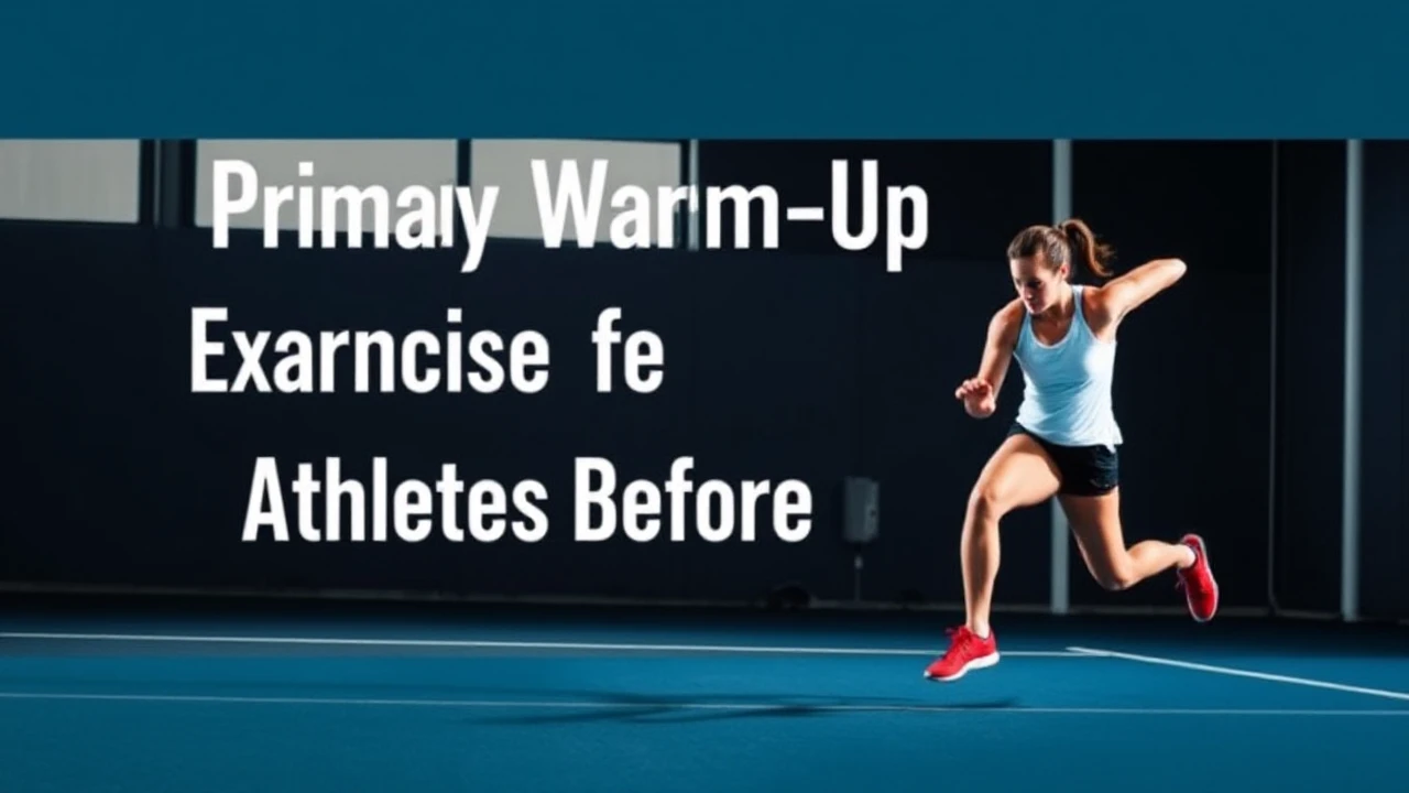 Primary Warm-Up Exercises for Athletes Before a Workout