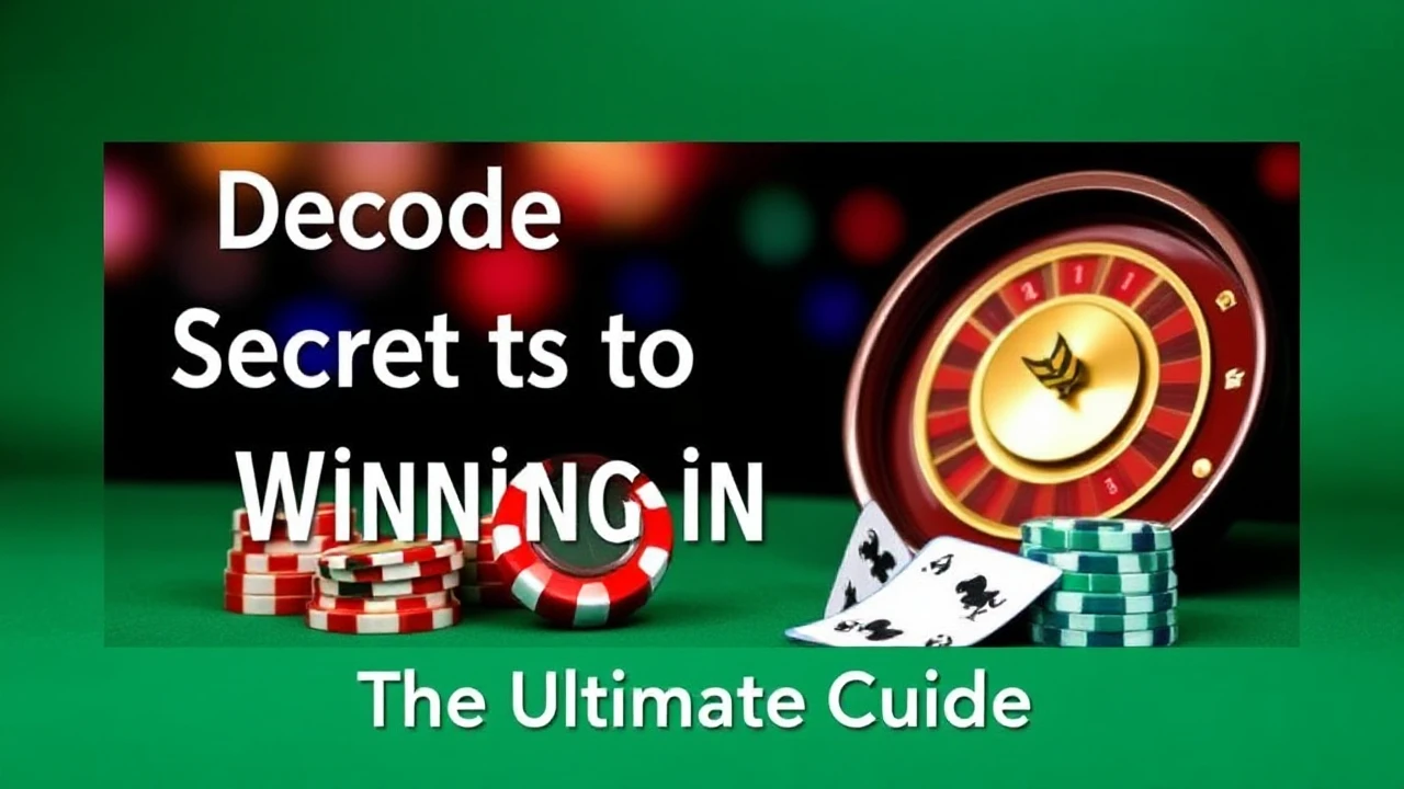 Decoding the Secrets to Winning in Casinos: The Ultimate Guide