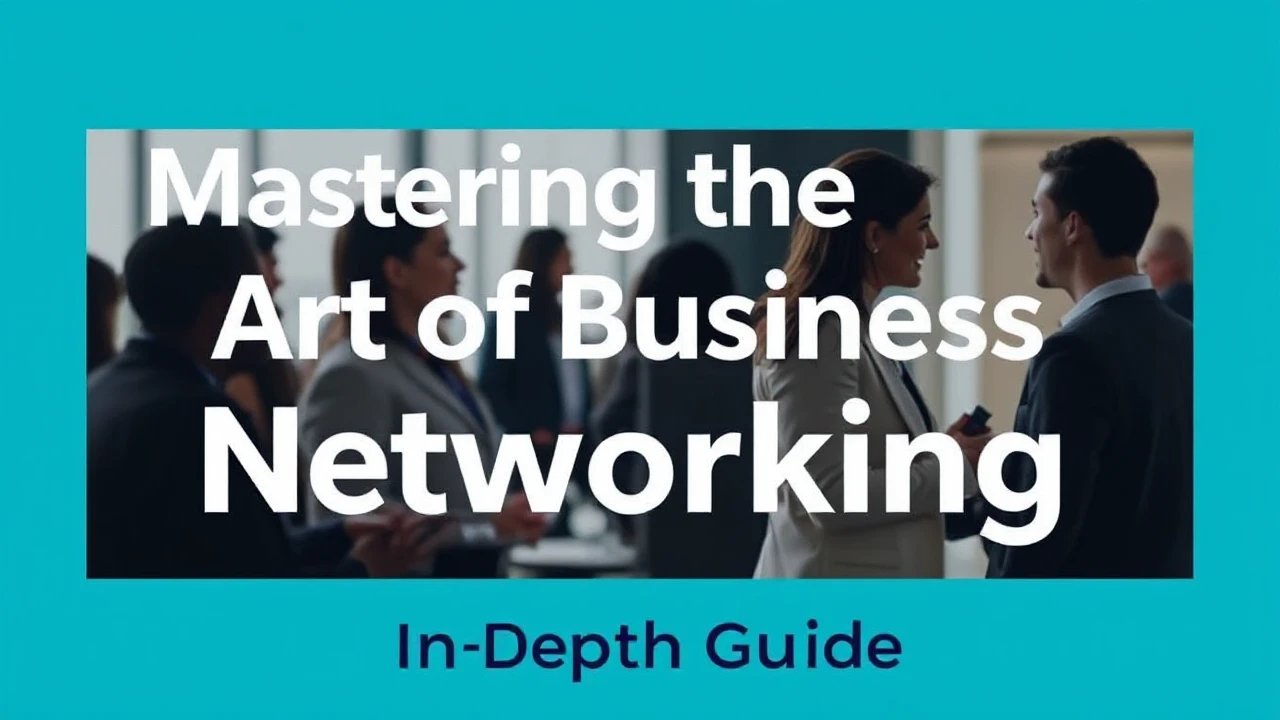 Mastering the Art of Business Networking: An In-Depth Guide