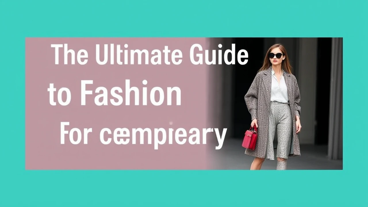 The Ultimate Guide to Fashion Trends for Contemporary Females