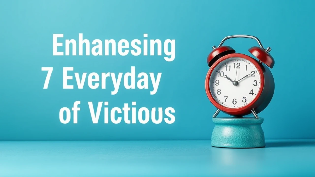 Enhancing Efficiency: 7 Everyday Habits of Victorious Folks