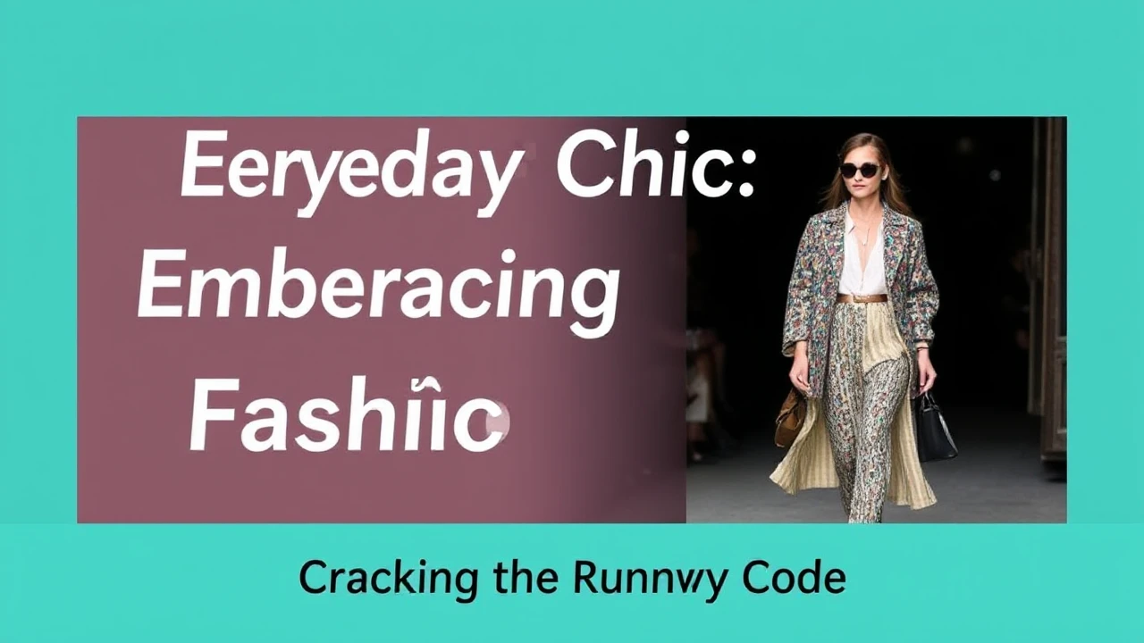 Everyday Chic: Embracing Runway Fashion Trends
